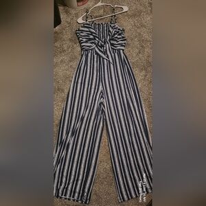 No Boundaries Black and White Patterned Pants